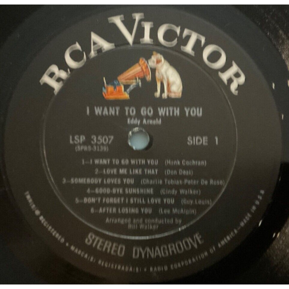 VINTAGE VINYL RECORD - “I WANT TO GO WITH YOU” EDDY ARNOLD - Picture 5 of 9